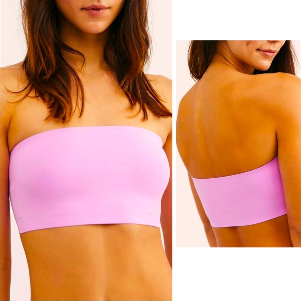 Free People Intimately Nina Bandeau Top Women Color Electric Orchid Size XS